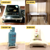 佳家达(JIAJIADA) 不锈钢置物架一层盖板单层落地支架厨房柜子收纳橱柜隔板分层架子