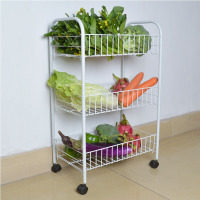 佳家达(JIAJIADA) 书香人嘉 厨房置物架落地蔬菜架 多层架烤漆收纳储物架菜篮锅架子水果菜篮架子