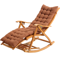 佳家达(JIAJIADA) 书香人嘉 折叠躺椅摇摇椅成年人竹摇椅家用午睡椅凉椅老人休闲逍遥椅靠背椅 豪华躺摇椅-加长 送