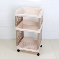 佳家达(JIAJIADA) 放置架置物架落地层架客厅浴室多层卫生间置地式储物塑料收纳架子