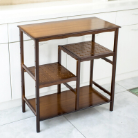 佳家达(JIAJIADA) 书香人嘉 楠竹置物架茶具茶叶架客厅厨房多功能储物架子大水桶架热水瓶架子