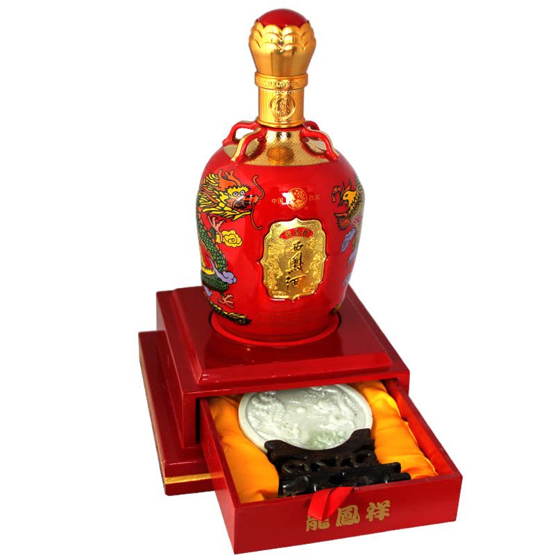 【中华特色】凤翔馆 西凤酒52度龙凤祥和瑞木盒版 单瓶750mLX1瓶 绵柔凤香型白酒 高端收藏礼品酒 西北图片