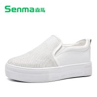 SENMA/森马新款平底圆头乐福鞋女韩版一脚蹬懒人鞋潮休闲女鞋板鞋