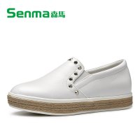 SENMA/森马2016春季新款女鞋懒人鞋一脚蹬乐福鞋平底低跟休闲鞋子