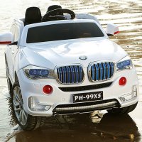 宝马儿童电动车 宝宝玩具汽车 可坐双驱越野车 小孩遥控车 四轮汽车