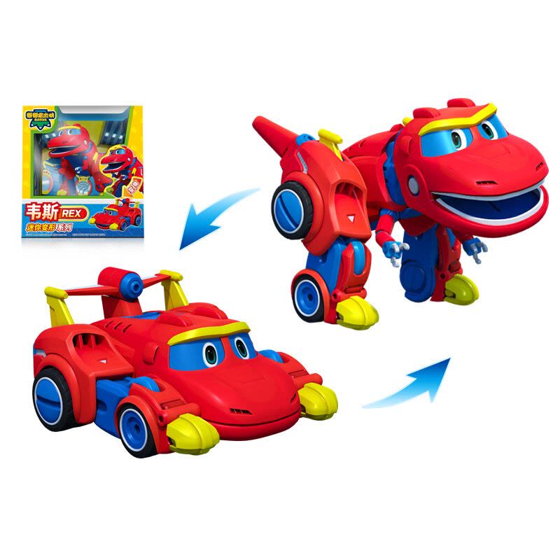灵动帮帮龙出动玩具恐龙探险队变形机器人棒棒龙韦斯全套儿童玩具 发声变形 韦斯图片