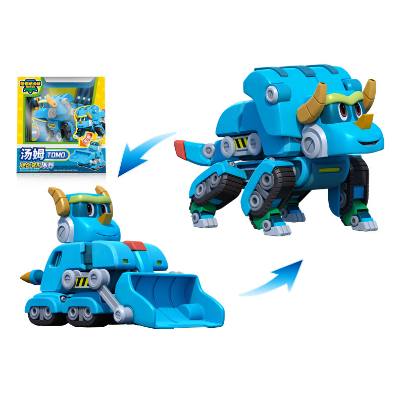灵动帮帮龙出动玩具恐龙探险队变形机器人棒棒龙韦斯全套儿童玩具 发声变形 汤姆高清大图