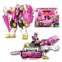 迷你特工队4兽王力量狮王猛兽狂鲨战警机甲儿童玩具男孩变形恐龙x 特工机甲-鳄王