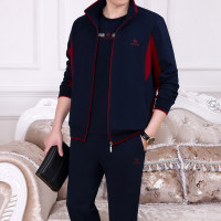 2021新款运动套装男春秋款三件套休闲爸爸中老年男士运动服套装