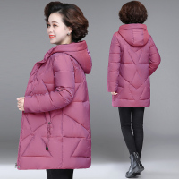 金蔚臻 妈妈冬装羽绒棉服女中长款中老年秋冬棉衣外套40岁50中年洋气棉袄