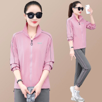 金蔚臻速干卫衣女春秋2022新款运动套装女士宽松时尚洋气减龄显瘦跑步运动服休闲两件套