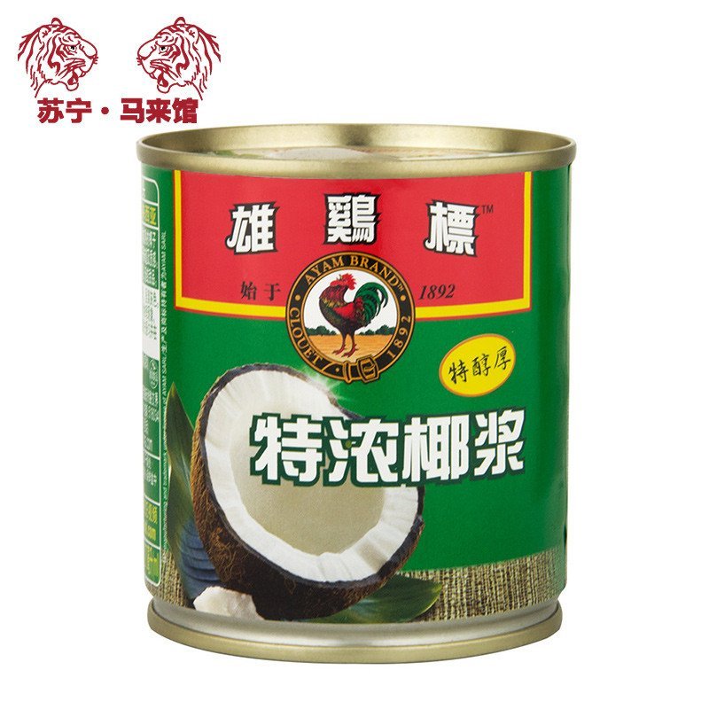 马来西亚馆 雄鸡标/AYAM BRAND 特浓椰浆罐头 270ml*1罐