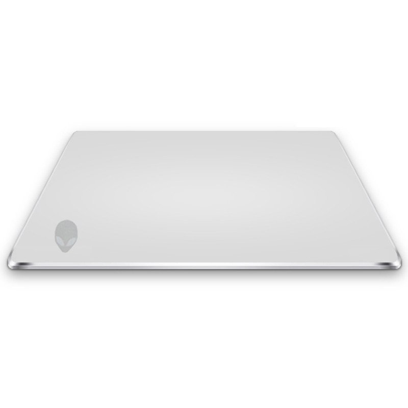 戴尔外星人Alienware 原装全铝边框鼠标垫 大号游戏鼠标垫 游戏竞技加厚鼠标垫 银灰色全金属面350*280