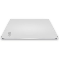 戴尔外星人Alienware 原装全铝边框鼠标垫 大号游戏鼠标垫 游戏竞技加厚鼠标垫 银灰色全金属面350*280