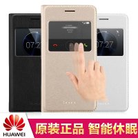 华为/HUAWEI 荣耀6 plus 手机壳 荣耀6plus皮套 原装带天窗智能翻盖保护套