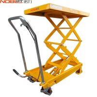 诺力液压升降平台 手动液压物流平台车 模具车 升高台面车 TFD35 手推升降叉车 载重350KG升高1.3米