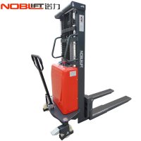 诺力叉车半电动堆高车新款SPN1516C堆垛机铲车液压装卸电动升高叉车1.5吨1.6米液压堆垛车升高车 诺力电动叉车