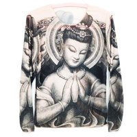 丹杰仕创意古惑仔纹身圆领 印花T恤花衣服中国风体恤男 1520-GT200 P30小咖秀百搭潮