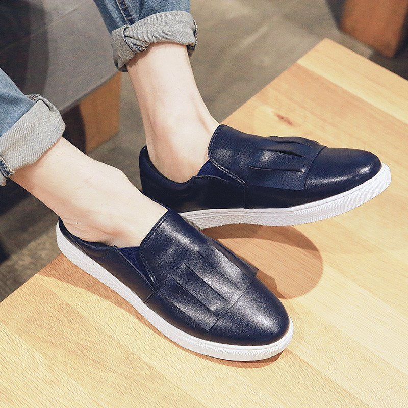 丹杰仕2016新品男士板鞋休闲潮流鞋子青少年舒适透气一脚套鞋S196P75小咖秀百搭潮