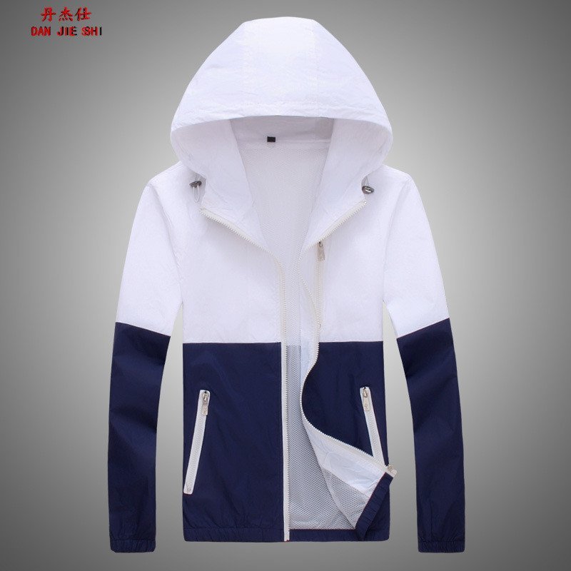 丹杰仕 2016夏季夹克旅游户外防晒衫男女沙滩服透气防风衣情侣超薄透气防紫外线速干衣小咖秀百搭潮