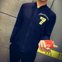 丹杰仕 立领夹克外套绣花休闲拉链男秋装运动衫时尚开衫秋季上衣 749