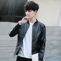 古莱登 男士外套冬季2017新款皮衣韩版修身帅气男装春季PU皮夹克薄衣服潮