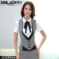 韩版OL职业装女装套裙春秋时尚西装马甲套装女修身工作服工装正装