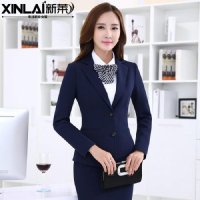 秋冬职业装女装套装裤装西装长袖工作服气质面试女士正装ol三件套