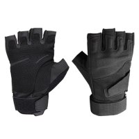 超酷战术手套男半指军迷秋冬季户外运动手套保暖全指骑行登山防滑半指手套我是特种兵 黑色