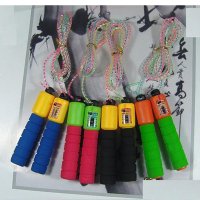 红绿蓝黑学校专用跳绳 高品质防滑海绵 自动计数跳绳 减肥健身