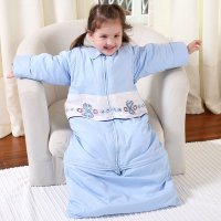 龙之涵婴儿睡袋纯棉宝宝睡袋儿童防踢被带袖加长