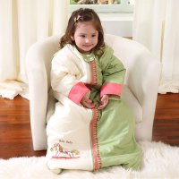 龙之涵婴儿睡袋纯棉秋冬款儿童防踢被厚款宝宝春秋睡袋双向拉链