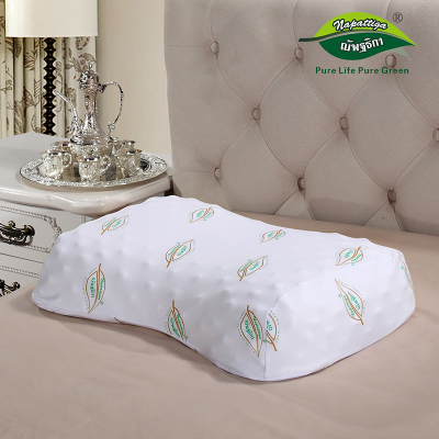 [泰国品牌直营] Napattiga娜帕蒂卡乳胶枕头女性白领 颗粒枕芯 天然乳胶枕