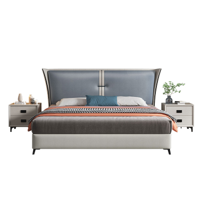 徘徊生活 意式轻奢布艺床简约现代三防科技布床1.8米双人床小户型