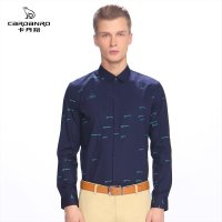 cardanro/卡丹路 新品款男士衬衫男上衣商务休闲时尚简约 男装