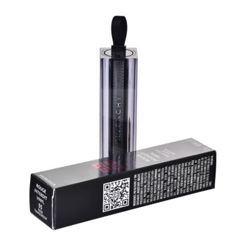 Givenchy/纪梵希禁忌之吻漆光唇膏12#黑管变色温变口红图片