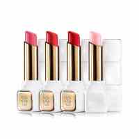 Guerlain法国娇兰口红KISSKISS亲亲唇膏白管374 wonder violette