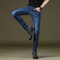 香港骆驼牛仔裤男长裤休闲裤男薄款 2017年春夏新款小脚裤青年裤子弹力韩版修身DM1803