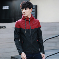 香港骆驼2017春季男士修身夹克外套 秋装新款 男装韩版休闲拼接棒球服男潮GT6004