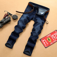 香港骆驼男装2017春季新款时尚弹力修身小脚裤韩版青年四季水洗休闲牛仔裤MJ8310