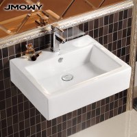 吉牧欧卫浴陶瓷方形挂盆 阳台挂墙式洗手盆支架 洗脸盆洗面盆台盆