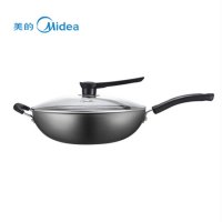 美的（Midea）CT32A4炒锅铁锅无涂层健康补铁炒锅32cm电磁炉燃气通用