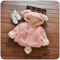 包包小象 2016冬装新款女童皮草中款外套儿童中小童装宝宝毛毛衣加厚棉衣