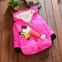 包包小象 女宝宝秋冬装女童加厚棉袄外套冬季婴儿童装棉服棉衣0-1-2-3岁潮