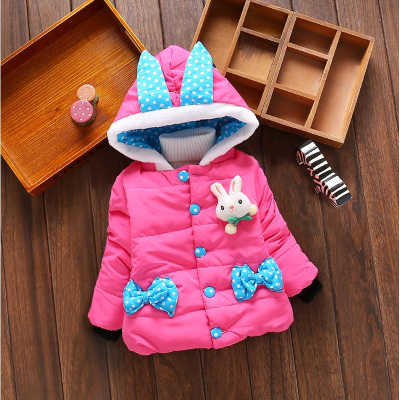 包包小象 0-1岁2女宝宝冬装棉衣3 4岁女童秋冬季棉袄外套一两周岁婴儿衣服