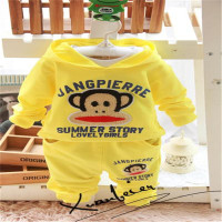 包包小象 0-1-2岁宝宝春装2016新款男女童长袖裤子两件套装4-5个月婴儿衣服