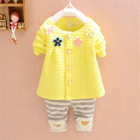 包包小象 一两周岁女宝宝春装套装女婴儿童衣服春秋女童装套头卫衣0-1-2岁3