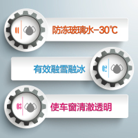 长城润滑油 喜世车窗净 汽车玻璃水 防冻玻璃水-30℃ 融冰雪 旗舰店