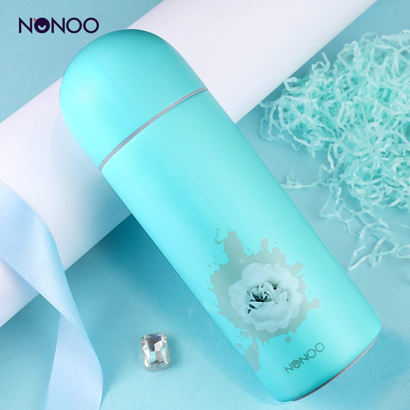 哈尔斯（HAERS） NONOO 260ml 花语系列 山茶花 可爱随手保温杯