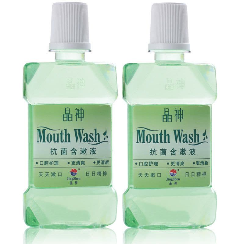 晶神(JingShen) 抗菌含漱液 牙菌斑 去除口臭 清新口气 漱口水210ml*3瓶图片
